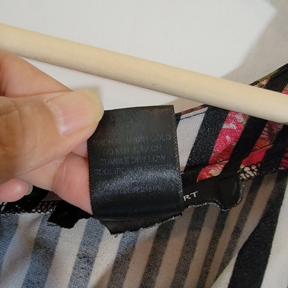 Ashley Stewart Multicolor Striped Floral Maxi Dress Sz 34/36 Long Sleeve Stretch - Picture 11 of 12